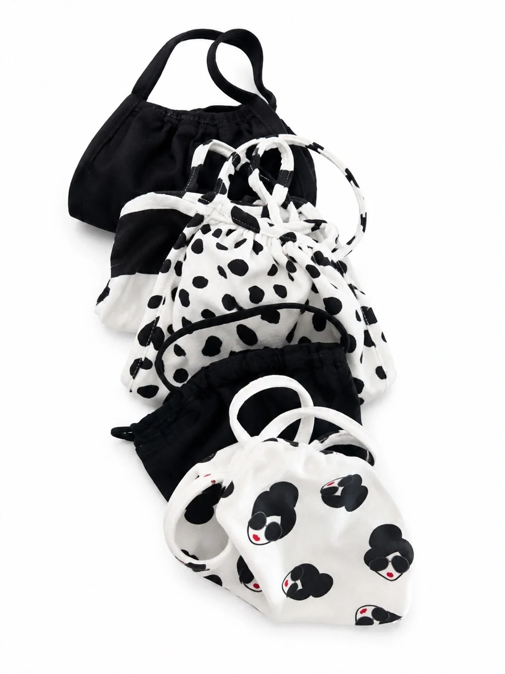Lot of 5 Reusable Face Masks Alice + Olivia & Boutique Comfortable Adult Masks